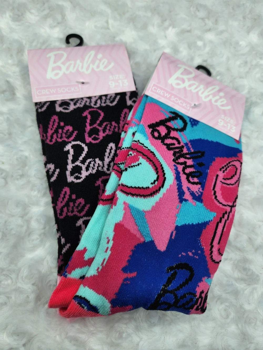 Barbie Crew Socks - Multi-Color Set